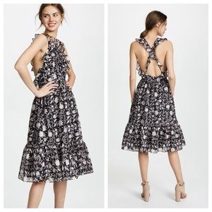 Ulla Johnson Wilda Floral Midi Dress Size 4